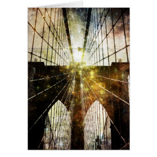 Puente de Brooklyn sucio de la falta de definición