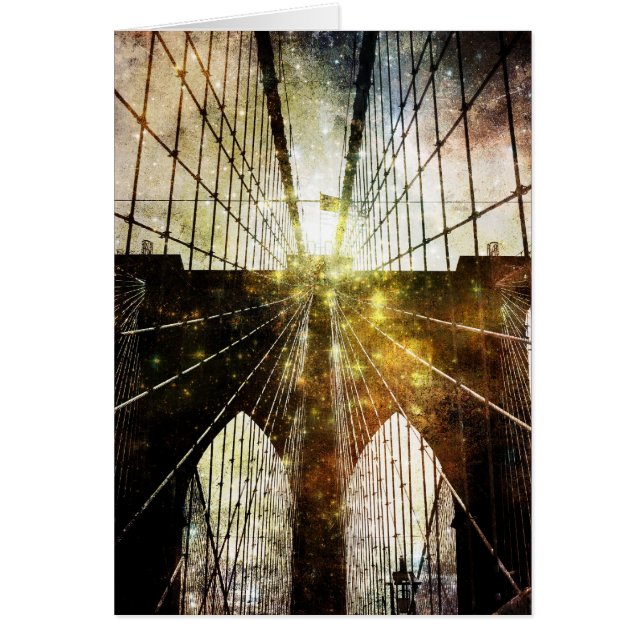 Puente de Brooklyn sucio de la falta de definición (Frente)