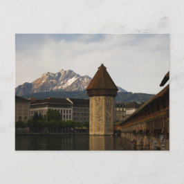 Puente de capilla (Kappelbrücke) postal suiza