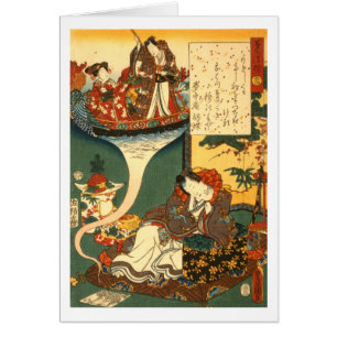 Puente de flotación de sueños de Toyokuni Utagawa