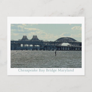 Puente de la Bahía de Chesapeake Tarjeta Postal de