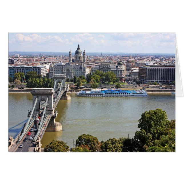 Puente de la cadena Szechenyi, Budapest, Hungría (Anverso (Horizontal))