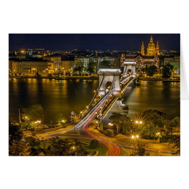 Puente de la cadena Szechenyi, Budapest, Hungría (Anverso (Horizontal))