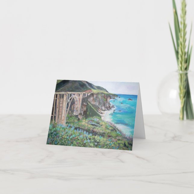 Puente de la cala de Bixby - tarjeta de (Anverso)