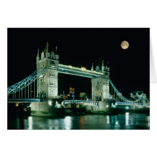 Puente de la Torre por la Noche, Londres, Inglater