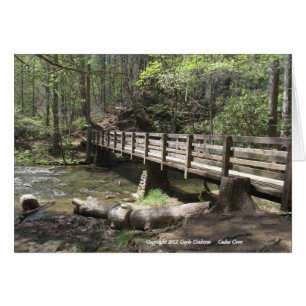 Puente de madera en Cades Cove