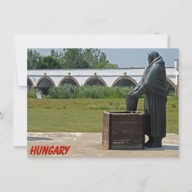 Puente de nueve arcos, tarjeta de Hungría (Anverso)