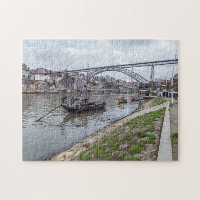 Puente de Oporto y rompecabezas del barco (Horizontal)