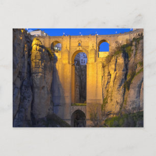 Puente de Ronda con postal nocturna
