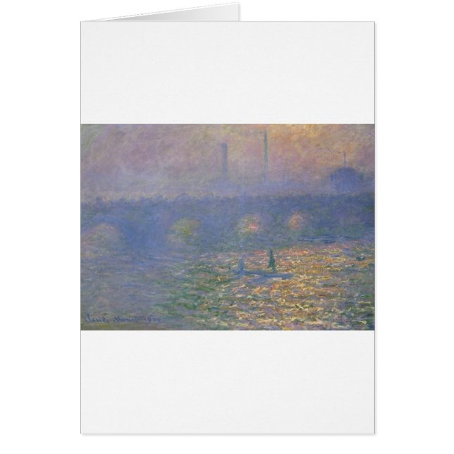 Puente de Waterloo, Londres de Claude Monet (Frente)