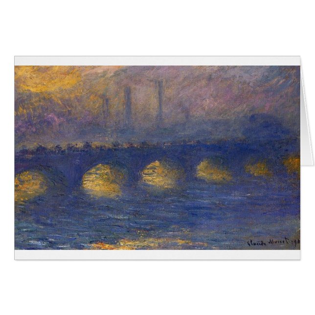 Puente de Waterloo, tiempo cubierto de Claude (Anverso (Horizontal))