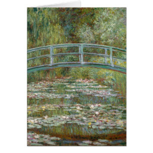 Puente del arte de Monet sobre una charca de los