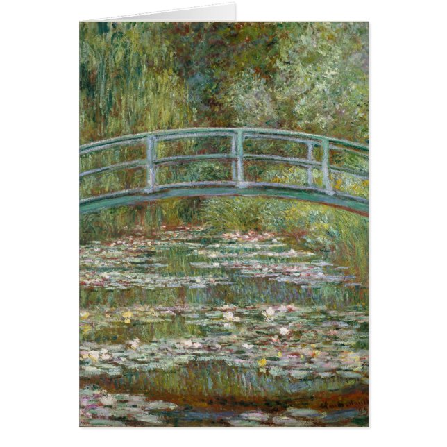 Puente del arte de Monet sobre una charca de los (Frente)