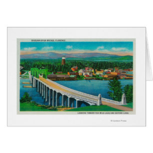 Puente del río de Siuslaw en Florencia, Oregon