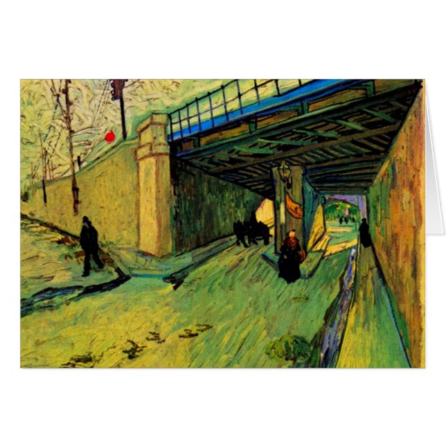 Puente ferroviario sobre Montmajour por Vincent va (Anverso (Horizontal))