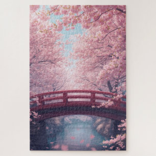 Puente Flor de Cerezo Rompecabezas