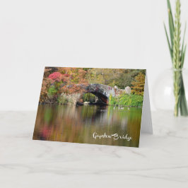 Puente Gapstow, Central Park, NYC - H tarjeta