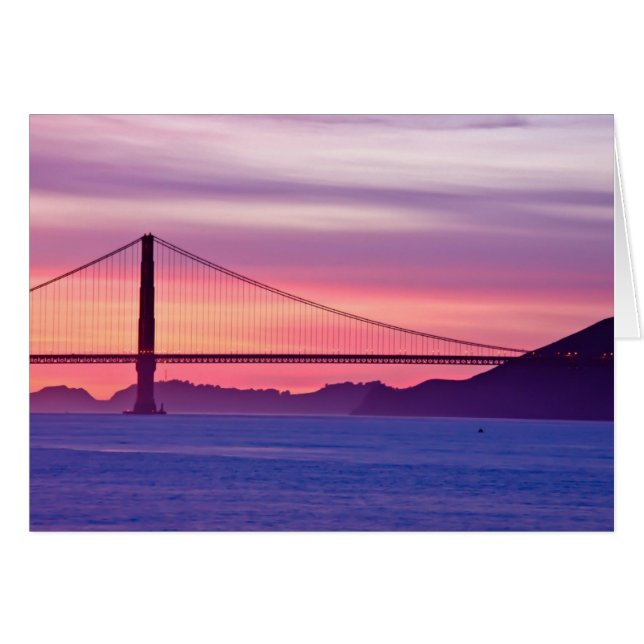 Puente Golden Gate al atardecer (Anverso (Horizontal))