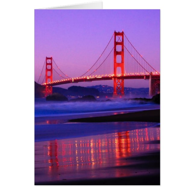 Puente Golden Gate en Baker Beach al atardecer (Frente)