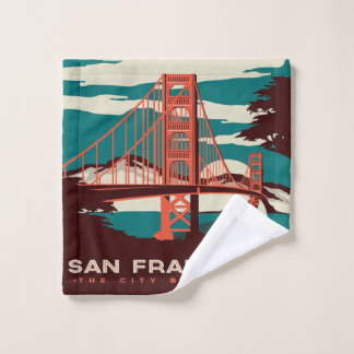 Puente Golden Gate estilo vintage de San Francisco