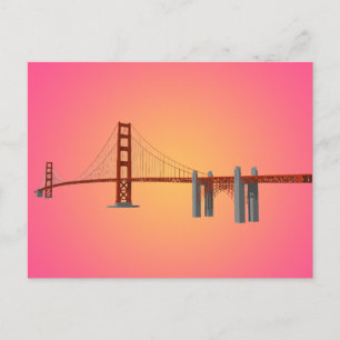 Puente Golden Gate: modelo 3D: postal