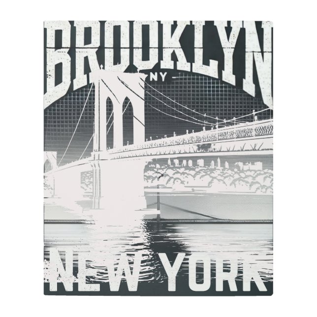 Puente icónico Poster de Brooklyn NYC (Anverso)