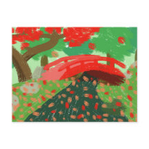 Puente Japonés Con Postales De Maple