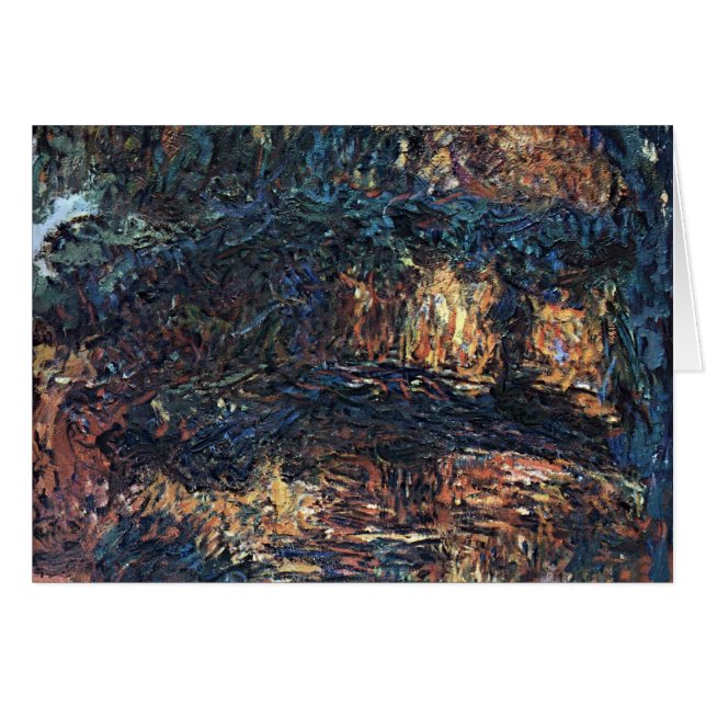 Puente japonés de Claude Monet, Bella Artes vintag (Anverso (Horizontal))