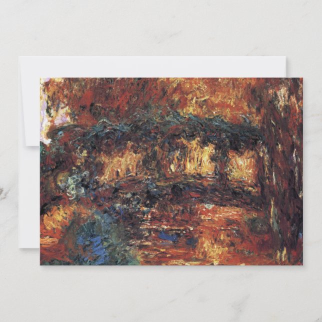 Puente japonés de Claude Monet, Bella Artes vintag (Anverso)
