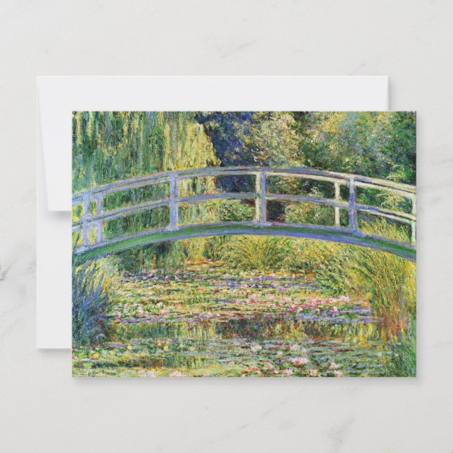 Puente japonés de Monet con la invitación de los (Anverso)