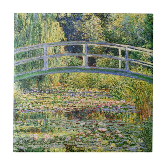 Puente japonés de Monet con la teja de los lirios (Frente)