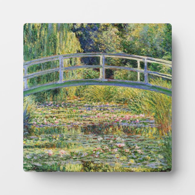 Puente japonés de Monet con placa de lirios de agu (Frente)