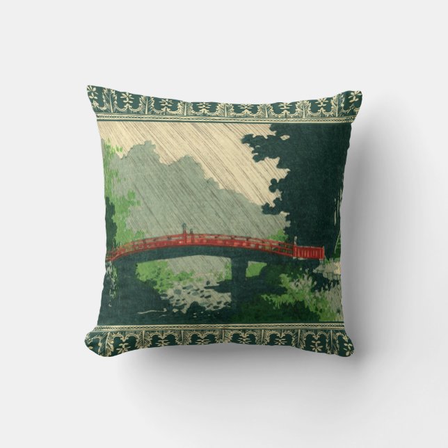 Puente japonés en almohada de la lluvia (Anverso)