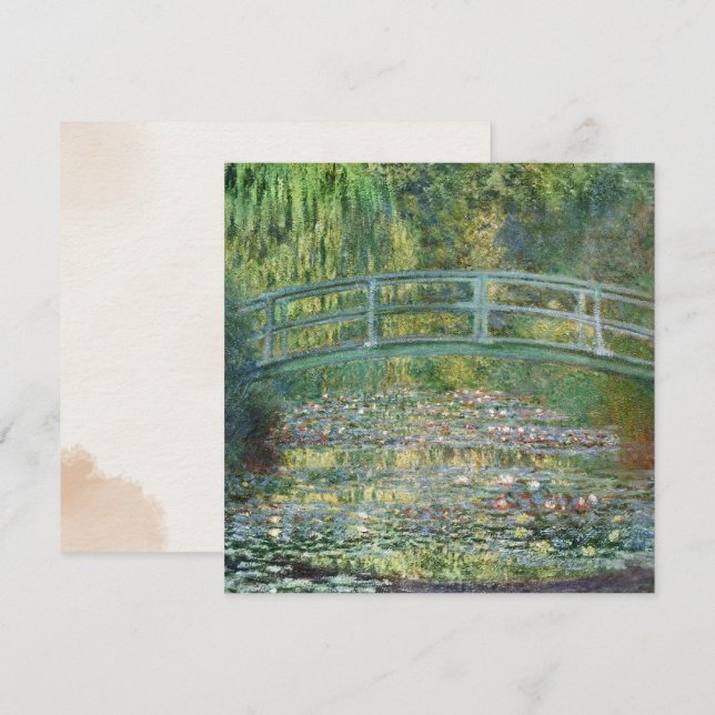 Puente Japonés Nenúfar Arte de Claude Monet (Anverso / Reverso)