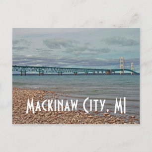Puente Mackinac Ciudad Mackinaw, postal MI