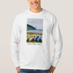 Puente Mackinac Y Camiseta De Larga Manga De Canoa