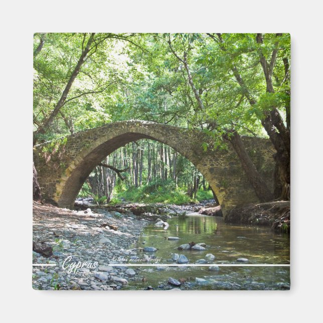 puente medieval kelefos en Chipre, imán (Frente)