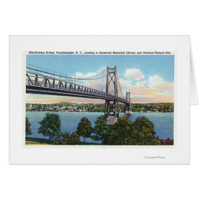 Puente Mid-Hudson a la histórica ciudad de Rooseve (Anverso (Horizontal))