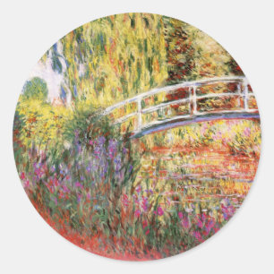 Puente Monet sobre Pegatinas de Water Lilis
