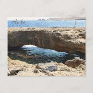 Puente natural de Aruba, fotografía, postal