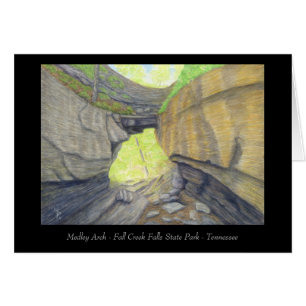 Puente natural Medley Arch - Tarjeta de arte appal