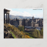 Puente Norte, postal de Edimburgo con Ciudad