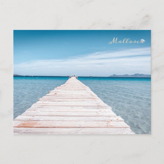 puente postal de la playa de Alcudia en Mallorca (Anverso)