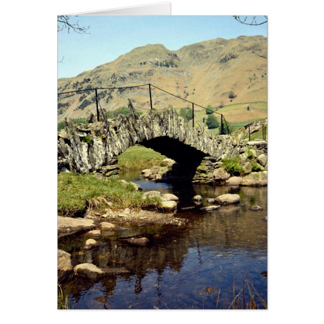 Puente Slaters, Little Langdale, Cumbria, Inglater (Frente)
