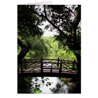 Puente sobre el agua pacífica