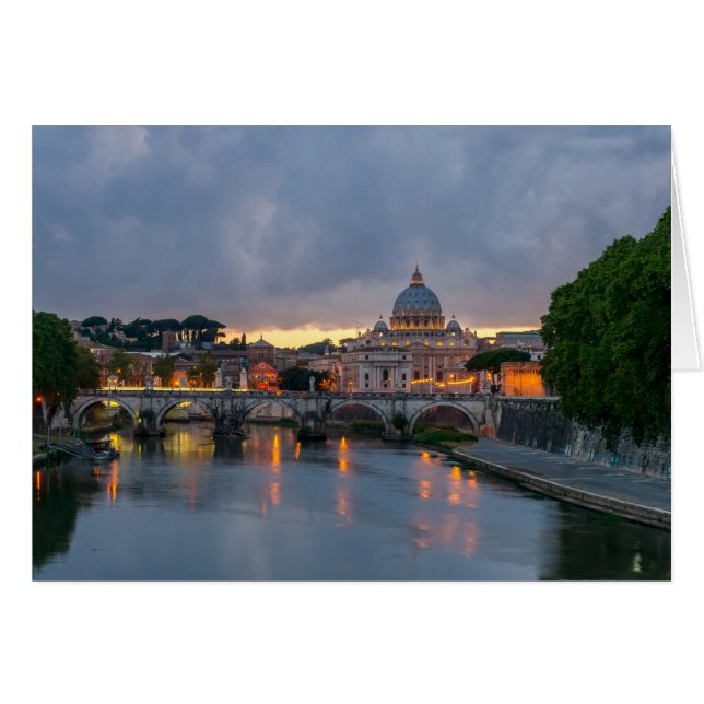 Puente St. Angelo, Basílica de San Pedro, Roma (Anverso (Horizontal))