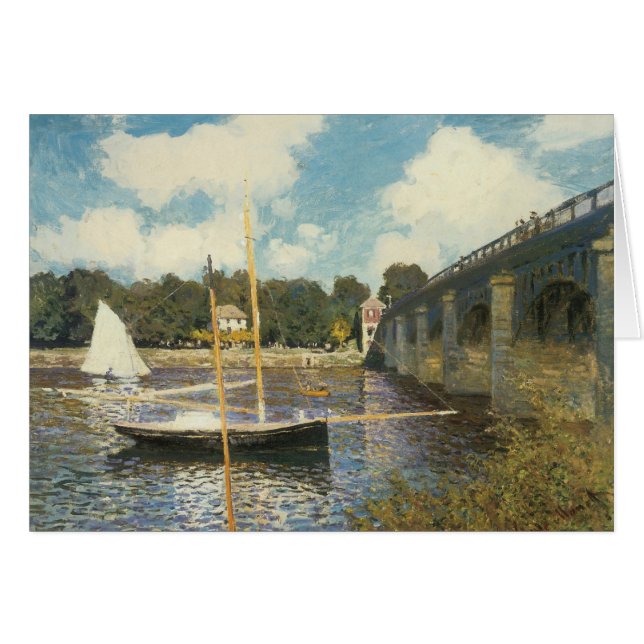 Puente vial de Argenteuil por Claude Monet (Anverso (Horizontal))