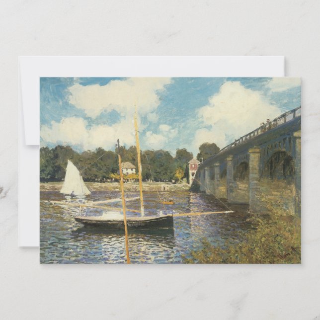 Puente vial de Argenteuil por Claude Monet (Anverso)