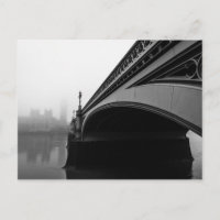 Puente Westminster de Londres con tarjeta postal d