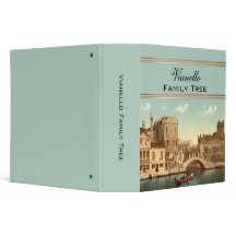 Puente y canal, árbol de familia de Venecia,